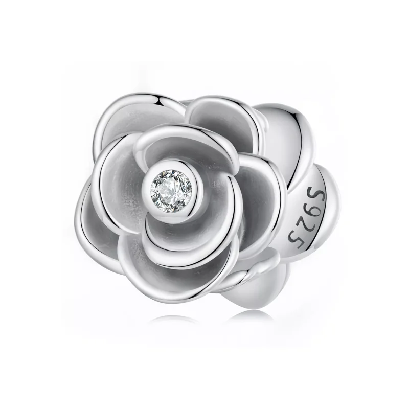 (immagine per) Fascino tridimensionale rosa stile PANDORA - SCC2705