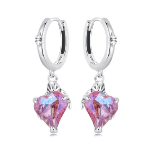 (immagine per) Orecchini a forma di cuore con mano scheletrica stile PANDORA - SCE1705
