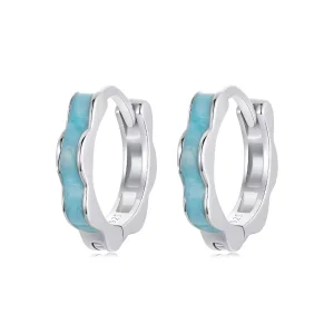 (immagine per) Orecchini a forma di fiore blu stile PANDORA - BSE955
