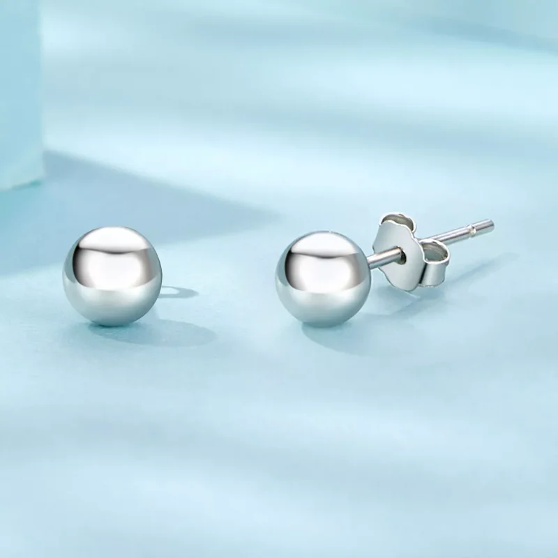 (immagine per) Orecchini a forma di pallina piccola stile PANDORA - SCE1725-S - Visualizza 4