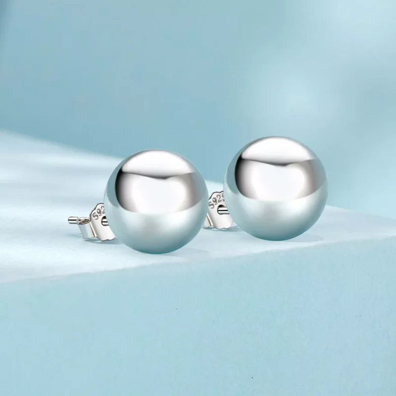 (immagine per) Orecchini a sfera grandi stile PANDORA - SCE1725-L - Visualizza 2