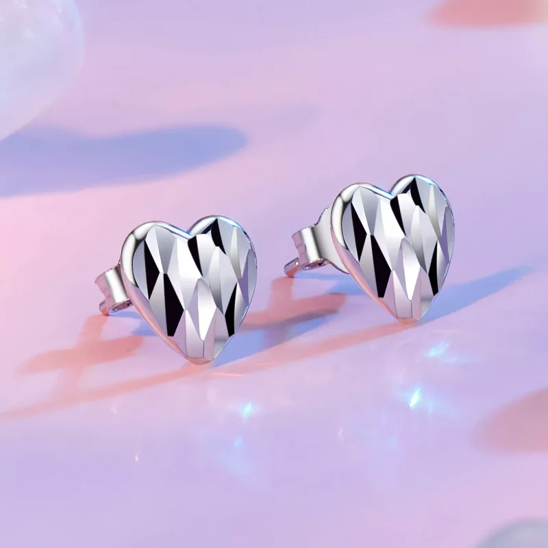 (immagine per) Orecchini floreali a forma di cuore stile PANDORA - SCE1703 - Visualizza 2