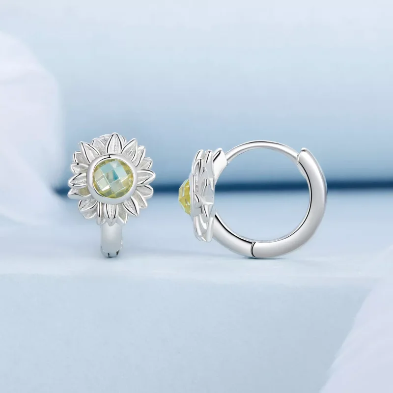 (immagine per) Orecchini girasole stile PANDORA - BSE966 - Visualizza 2