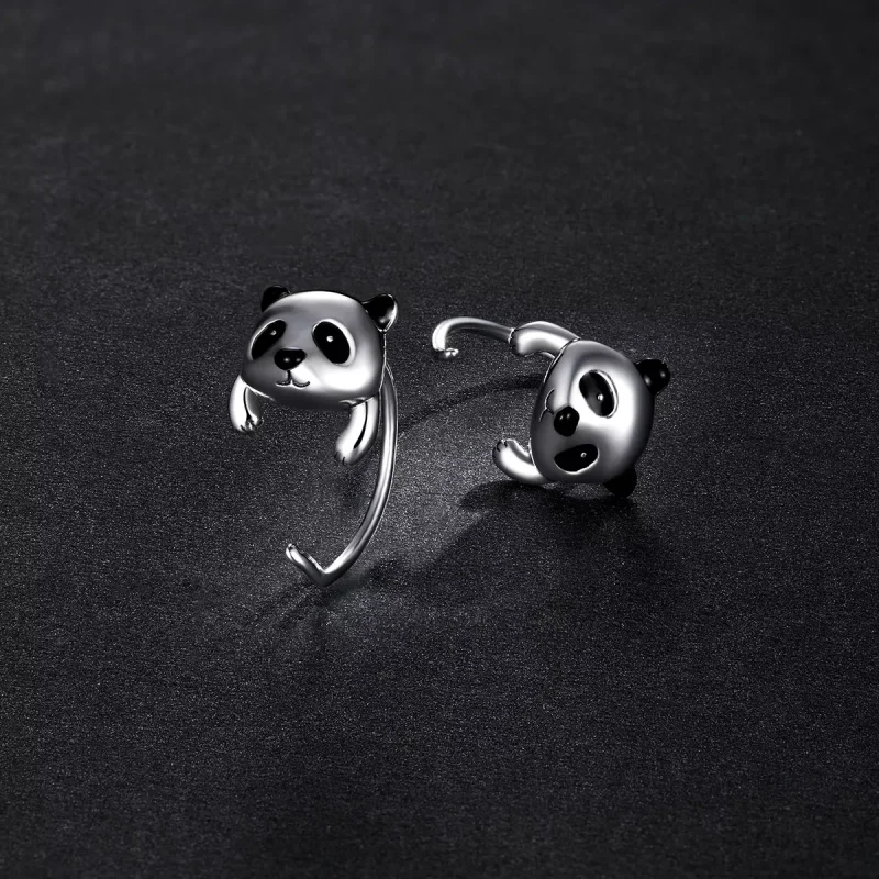 (immagine per) Orecchini Mini Panda stile PANDORA - BSE568 - Visualizza 5