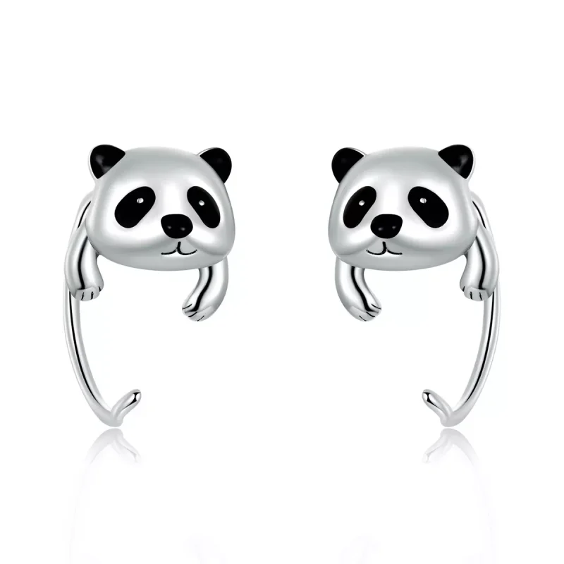 (immagine per) Orecchini Mini Panda stile PANDORA - BSE568