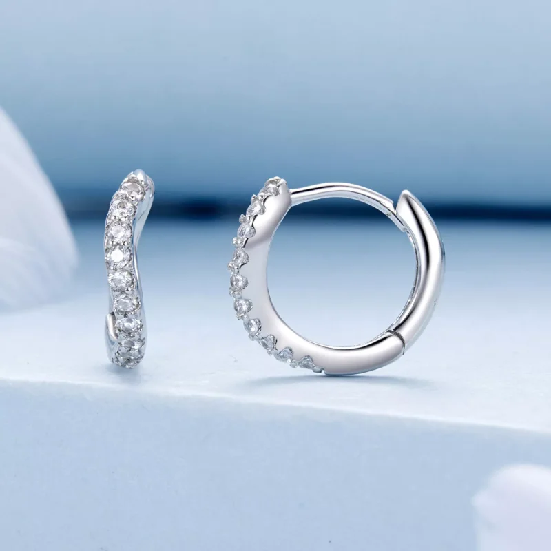 (immagine per) Orecchini ondulati stile PANDORA - BSE959 - Visualizza 2