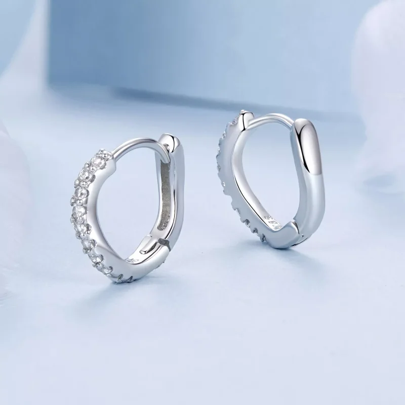 (immagine per) Orecchini ondulati stile PANDORA - BSE959 - Visualizza 3