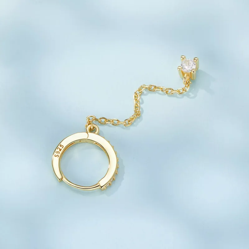 (immagine per) Orecchini squisiti placcati in oro stile PANDORA - SCE1678-B - Visualizza 4