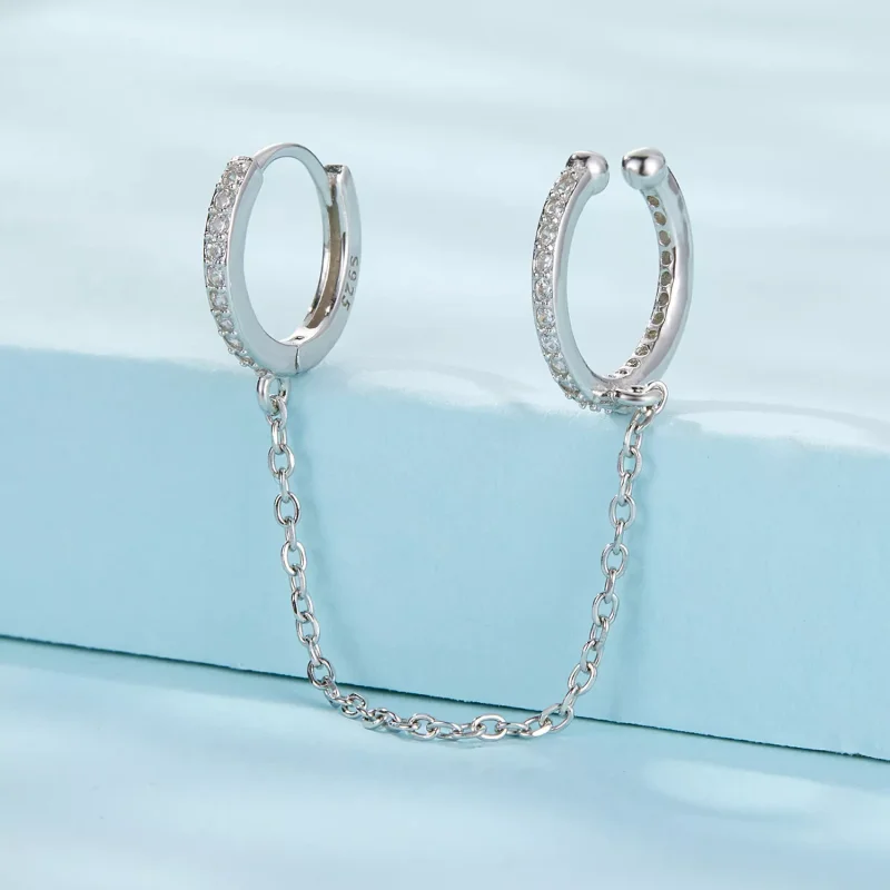 (immagine per) Polsini per orecchie stile PANDORA - SCE1679-A - Visualizza 2