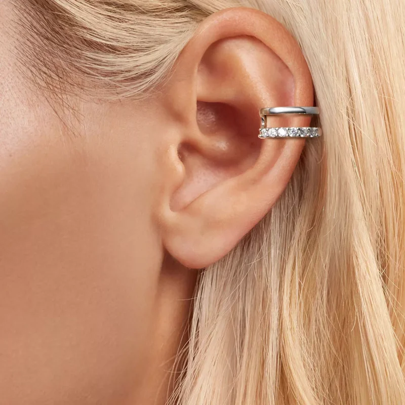 (immagine per) Polsino auricolare a doppio strato stile PANDORA - BSE964 - Visualizza 4