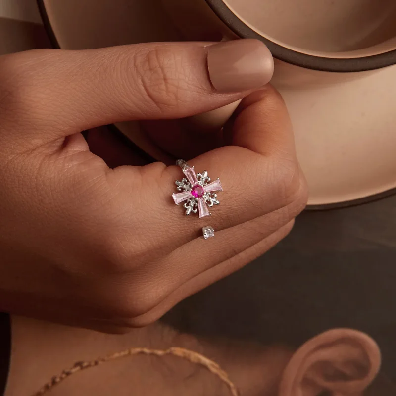 (immagine per) Anello aperto con croce Iris stile PANDORA - BSR526-E - Visualizza 7