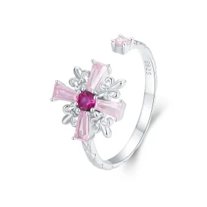 (immagine per) Anello aperto con croce Iris stile PANDORA - BSR526-E
