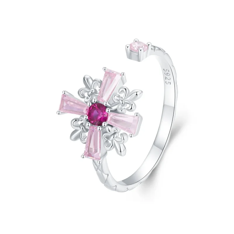 (immagine per) Anello aperto con croce Iris stile PANDORA - BSR526-E