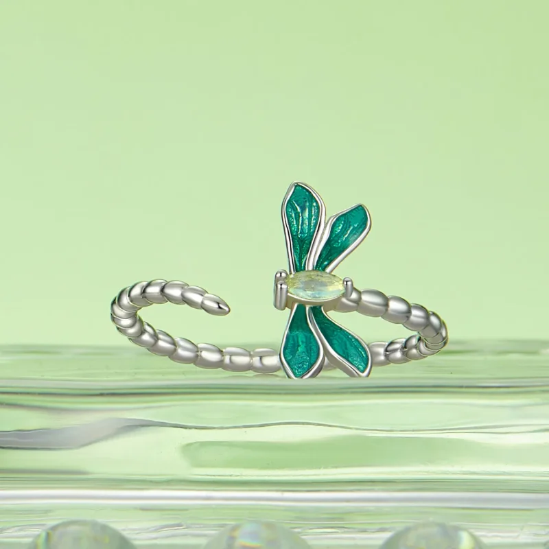 (immagine per) Anello aperto con libellula stile PANDORA - BSR537-E - Visualizza 2
