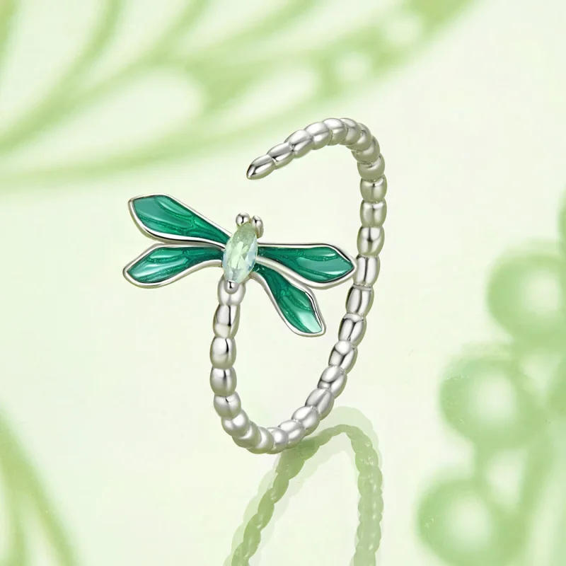 (immagine per) Anello aperto con libellula stile PANDORA - BSR537-E - Visualizza 3