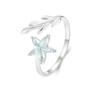 (immagine per) Anello aperto fiore verde stile PANDORA - BSR533-E