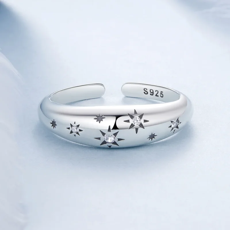 (immagine per) Anello aperto stella stile PANDORA - BSR547-E - Visualizza 3