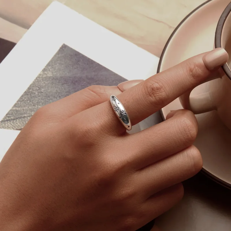 (immagine per) Anello aperto stella stile PANDORA - BSR547-E - Visualizza 5
