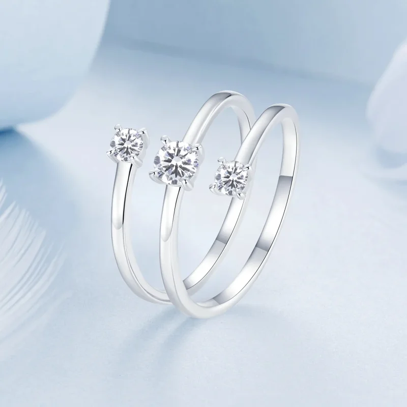 (immagine per) Anello avvolgente scintillante stile PANDORA - BSR532-E - Visualizza 2