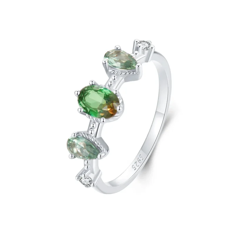 (immagine per) Anello con tormalina in vetro sfumato stile PANDORA - BSR527