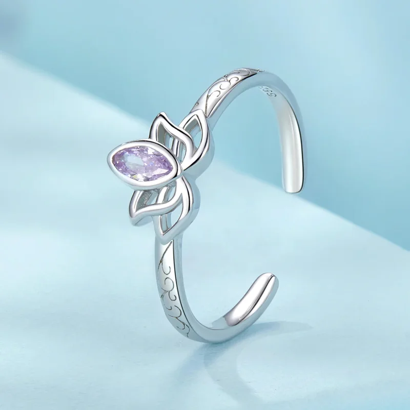 (immagine per) Anello di loto stile PANDORA - SCR1020-E - Visualizza 2