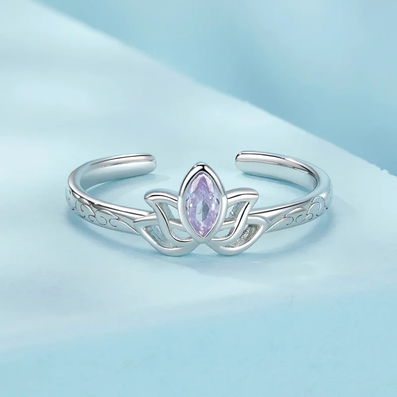 (immagine per) Anello di loto stile PANDORA - SCR1020-E - Visualizza 3