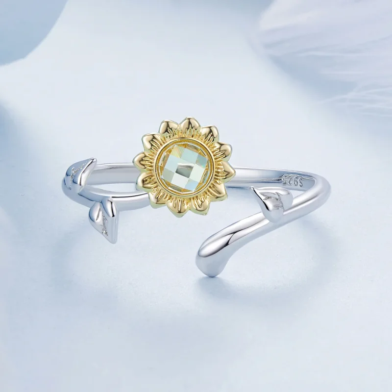 (immagine per) Anello girasole stile PANDORA - BSR549-E - Visualizza 3