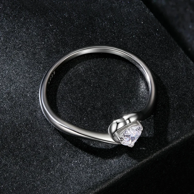 (immagine per) Anello in moissanite d'amore squisito stile PANDORA (un certificato) - MSR047 - Visualizza 4