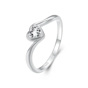 (immagine per) Anello in moissanite d'amore squisito stile PANDORA (un certificato) - MSR047