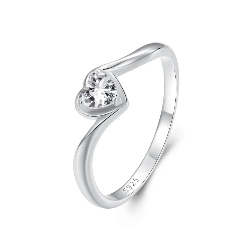 (immagine per) Anello in moissanite d'amore squisito stile PANDORA (un certificato) - MSR047