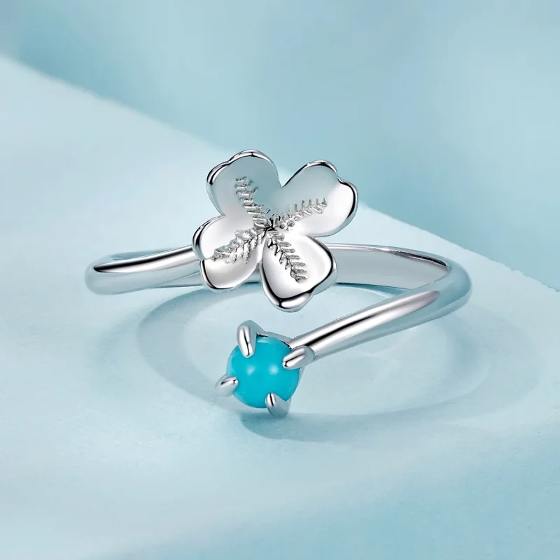 (immagine per) Anello quadrifoglio stile PANDORA - SCR1023-E - Visualizza 3