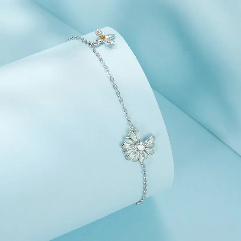 (immagine per) Bracciale con ape margherita stile PANDORA - SCB270 - Visualizza 2