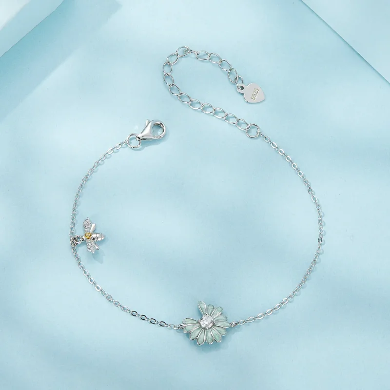 (immagine per) Bracciale con ape margherita stile PANDORA - SCB270 - Visualizza 3