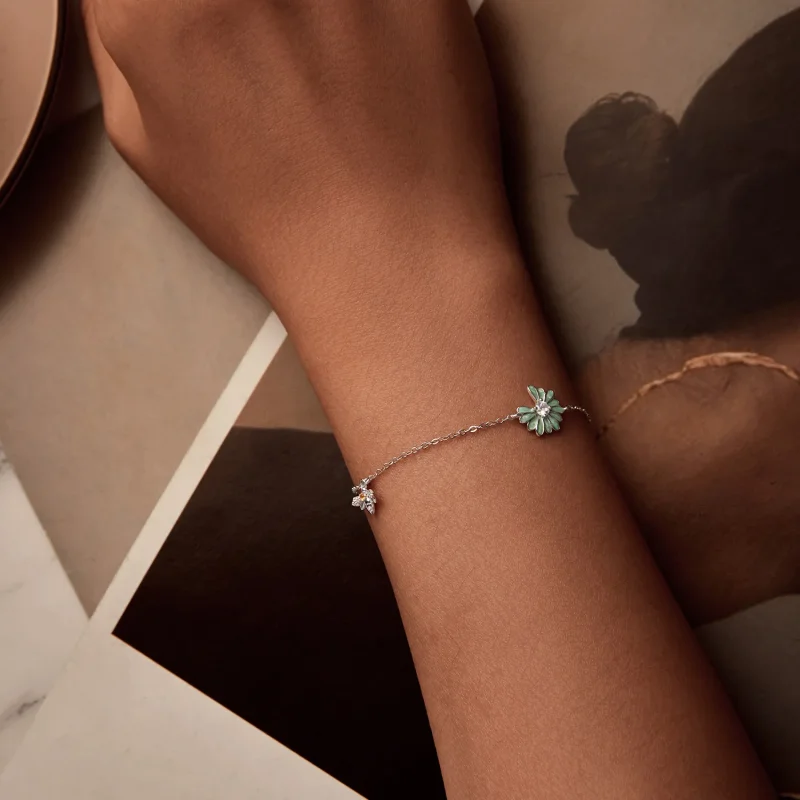(immagine per) Bracciale con ape margherita stile PANDORA - SCB270 - Visualizza 4