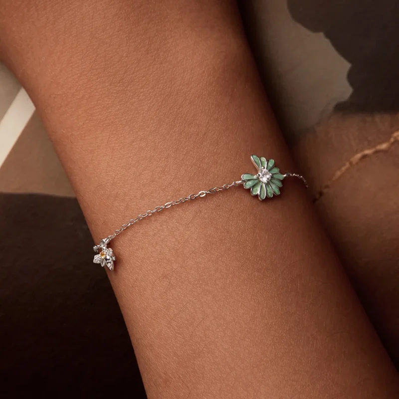 (immagine per) Bracciale con ape margherita stile PANDORA - SCB270 - Visualizza 5