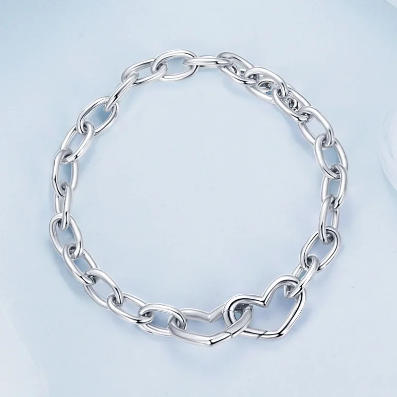 (immagine per) Bracciale doppio cuore stile PANDORA - BSB172 - Visualizza 3