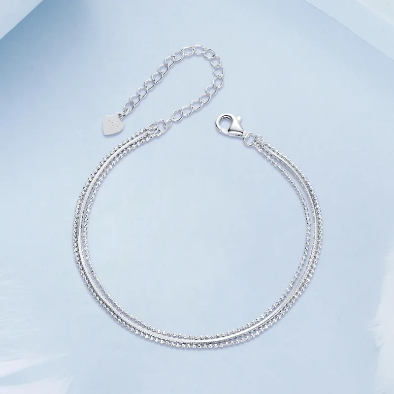 (immagine per) Bracciale semplice a tre strati stile PANDORA - BSB164 - Visualizza 3