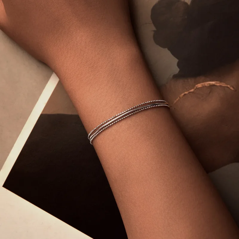 (immagine per) Bracciale semplice a tre strati stile PANDORA - BSB164 - Visualizza 4