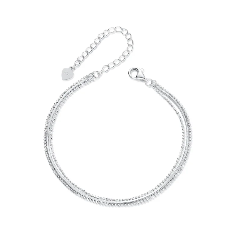 (immagine per) Bracciale semplice a tre strati stile PANDORA - BSB164