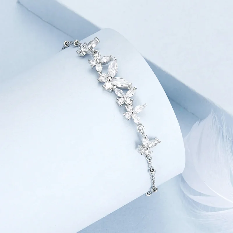 (immagine per) Bracciale volante con farfalla stile PANDORA - BSB162 - Visualizza 2