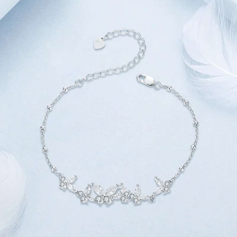 (immagine per) Bracciale volante con farfalla stile PANDORA - BSB162 - Visualizza 3