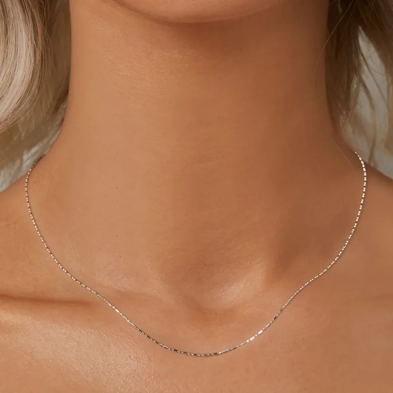 (immagine per) Catena base con glitter fini stile PANDORA - BSA006 - Visualizza 5