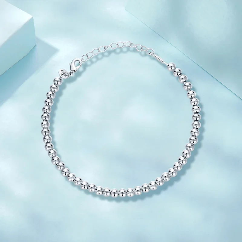 (immagine per) Catena base fai da te con perline in argento stile PANDORA - SCB267 - Visualizza 3