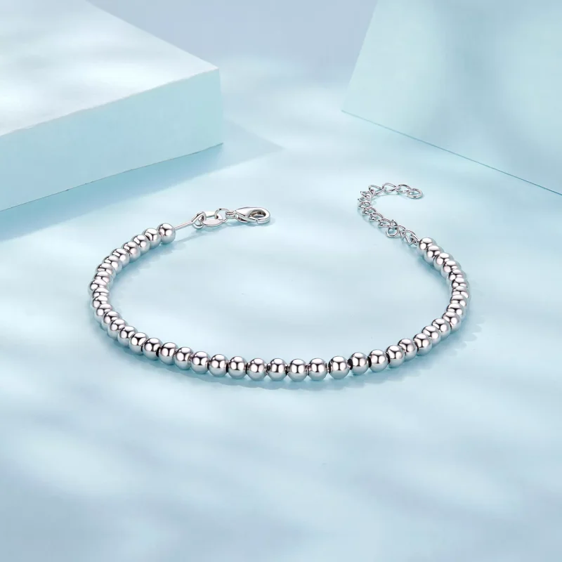 (immagine per) Catena base fai da te con perline in argento stile PANDORA - SCB267 - Visualizza 4