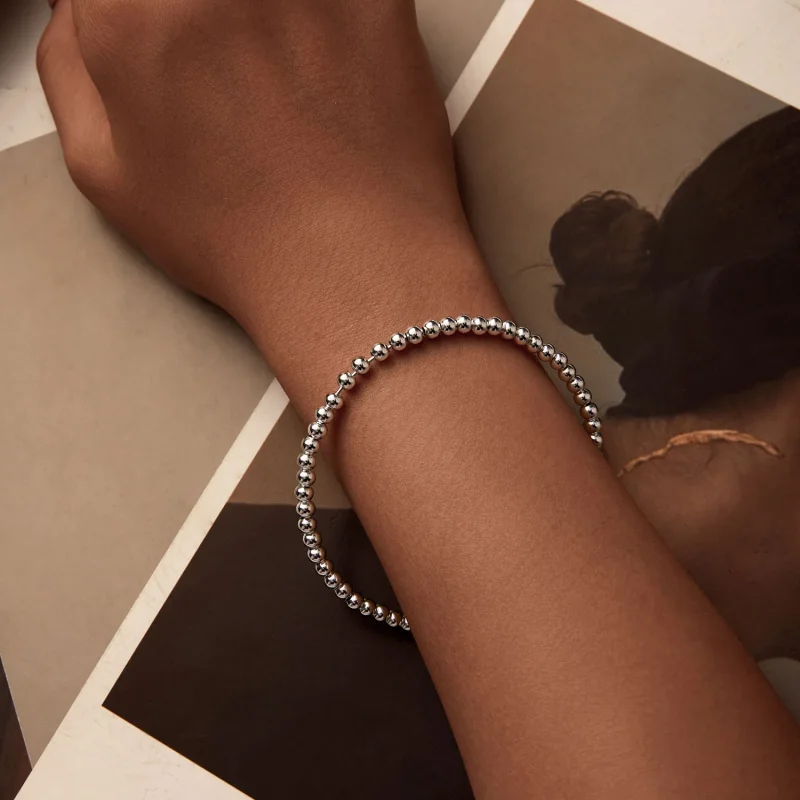 (immagine per) Catena base fai da te con perline in argento stile PANDORA - SCB267 - Visualizza 5