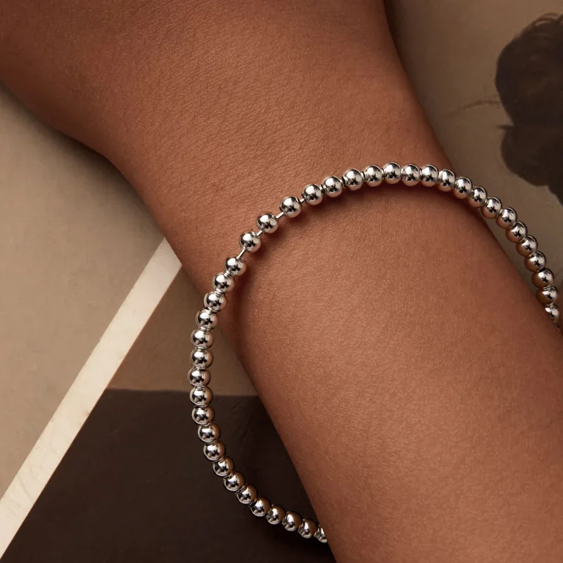 (immagine per) Catena base fai da te con perline in argento stile PANDORA - SCB267 - Visualizza 6