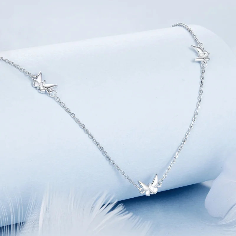(immagine per) Catena per clavicola a farfalla piccola stile PANDORA - BSN376 - Visualizza 2