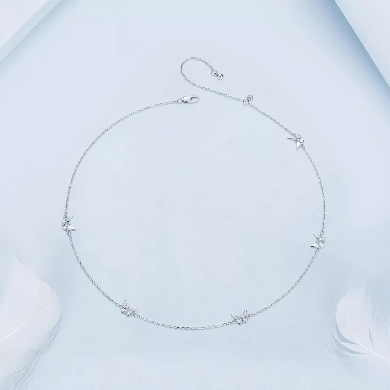 (immagine per) Catena per clavicola a farfalla piccola stile PANDORA - BSN376 - Visualizza 3