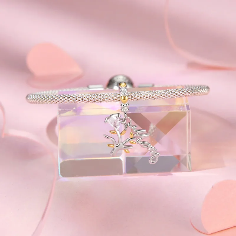 (immagine per) Ciondolo albero della vita per la festa della mamma in stile PANDORA - BSC1000 - Visualizza 3