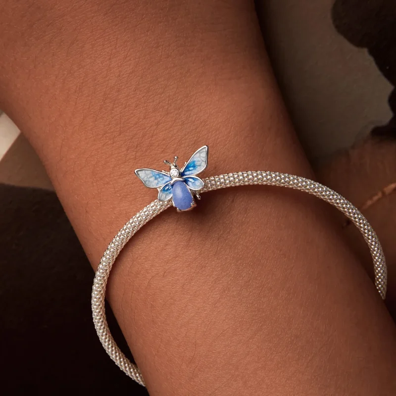 (immagine per) Ciondolo ape blu luminoso stile PANDORA - SCC2734 - Visualizza 3